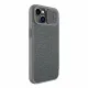 Nillkin Qin Cloth Pro Case Schutzhülle für iPhone 14 Plus, Kamera-Abdeckung, Holster-Abdeckung, Klapphülle, Grau