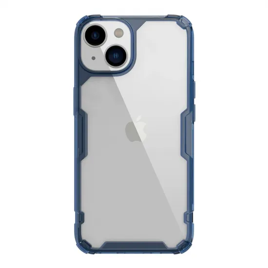 Nillkin Nature Pro iPhone 14 Plus case, armored cover, blue cover