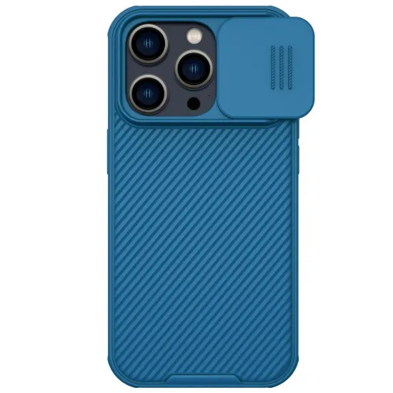 Nillkin CamShield Pro Magnetic Case iPhone 14 Pro Cover Camera Protector Blue (with MagSafe)
