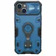 Nillkin CamShield Armor Pro Magnetic Case iPhone 14 case magnetic MagSafe cover with camera cover blue
