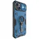 Nillkin CamShield Armor Pro Magnetische Hülle iPhone 14 Plus Magnetische MagSafe-Abdeckung mit Kameraschutz Blau