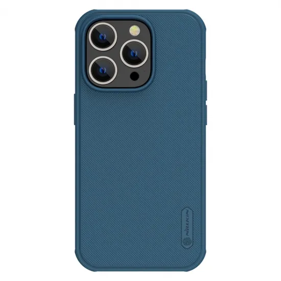 Nillkin Super Frosted Shield Pro case for iPhone 14 Pro back cover blue