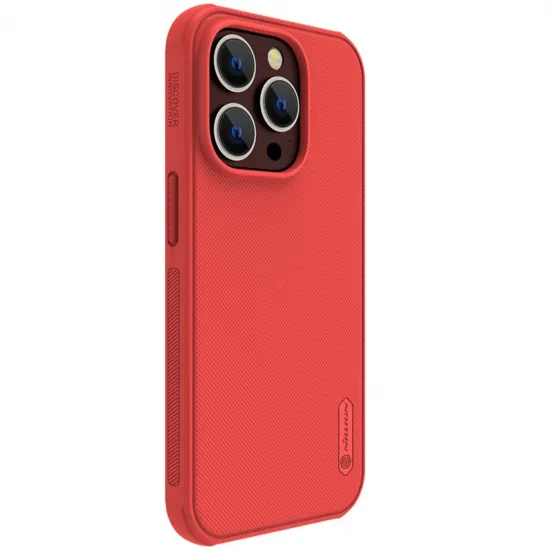 Nillkin Super Frosted Shield Pro case for iPhone 14 Pro back cover red