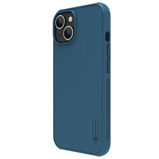 Nillkin Super Frosted Shield Pro case for iPhone 14 Plus back cover blue