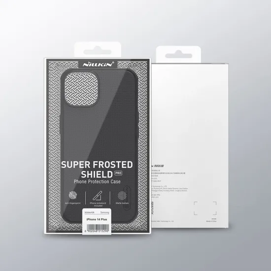 Nillkin Super Frosted Shield Pro Hülle für iPhone 14 Plus Rückseite grün