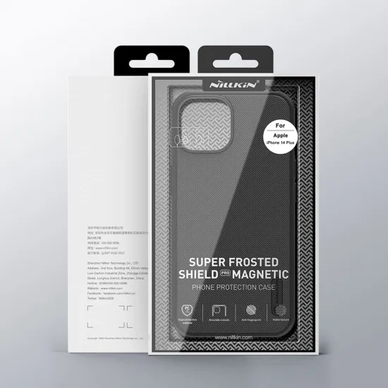 Nillkin Super Frosted Shield Pro Magnetic Case for iPhone 14 Plus with MagSafe magnetic black
