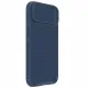 Nillkin Textured S Case für iPhone 14, gepanzerte Hülle mit Kameraabdeckung, blau