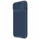Nillkin Textured S Case für iPhone 14 Plus, gepanzerte Hülle mit Kameraabdeckung, blau
