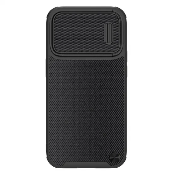 Nillkin Textured S Case für iPhone 14 Pro Max, Cover mit Kameraabdeckung, schwarz