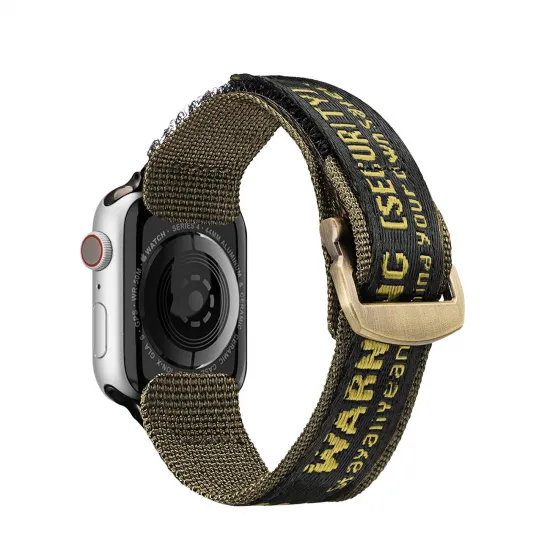 Dux Ducis Strap (Outdoor Version) Apple Watch Ultra strap, SE, 9, 8, 7, 6, 5, 4, 3, 2, 1 (49, 45, 44, 42 mm) nylon strap yellow bracelet