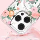 Kingxbar Flora Series magnetic case for iPhone 14 Pro Max MagSafe decorated with rose flowers print