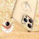 Silicone case with Swarovski crystals Kingxbar Wish Series for iPhone 14 Plus - gold