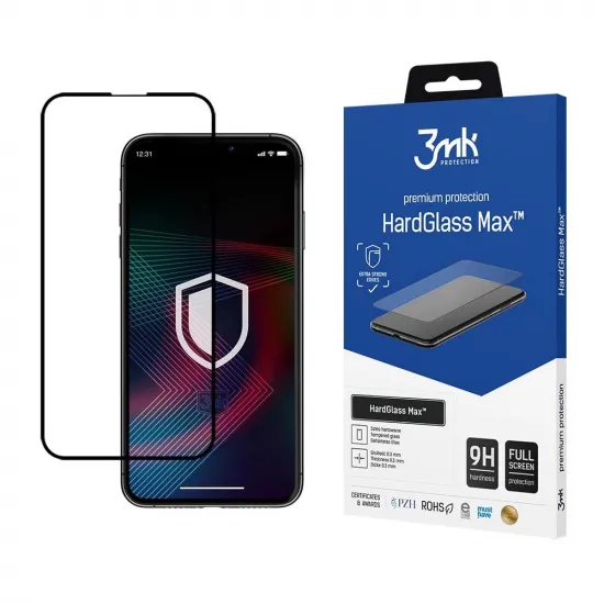 Tempered glass for iPhone 14 Plus 9H from the 3mk HardGlass Max series
