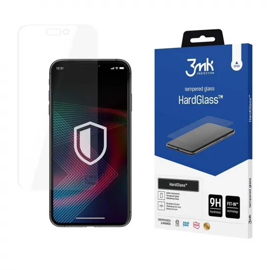 Tempered glass for iPhone 14 Pro Max 9H from the 3mk HardGlass series