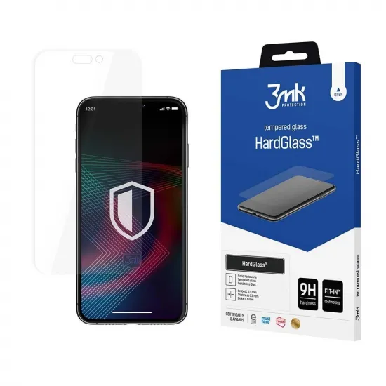Tempered glass for iPhone 14 Pro 9H from the 3mk HardGlass series