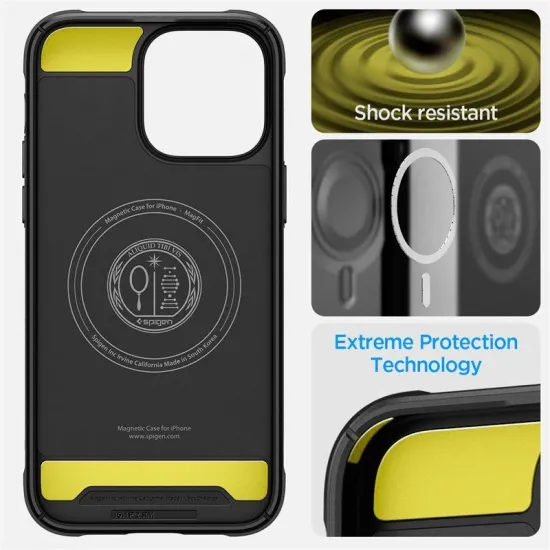 Spigen Rugged Armor Mag case with MagSafe for iPhone 14 Pro - matte black
