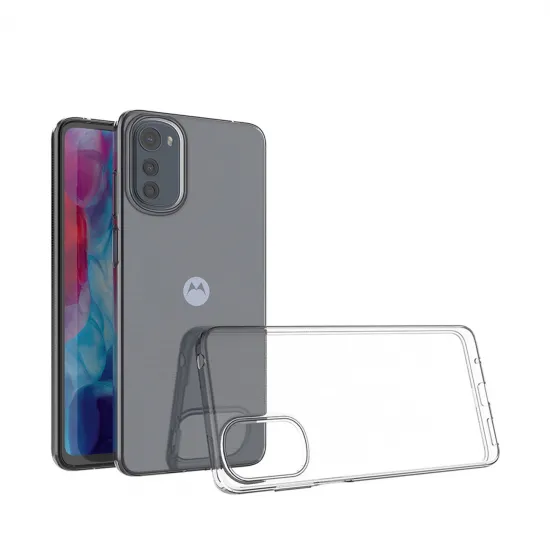 Ultra Clear 0,5 mm Hülle für Motorola Moto E32 dünne Abdeckung transparent