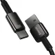 Baseus Tungsten Gold cable USB-A - USB-C 480Mb/s 100W 2m black (CAWJ000101)