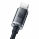 Baseus Crystal Shine Series Kabel USB-Kabel für schnelles Laden und Datenübertragung USB Typ A - USB Typ C 100 W 2 m schwarz (CAJY000501)