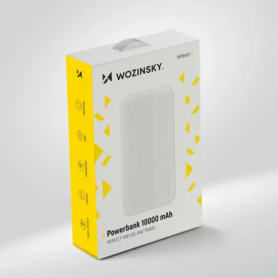 Wozinsky powerbank Li-Po 10000mAh 2 x USB white (WPBWE1)