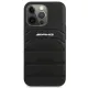 AMG AMHCP14LGSEBK iPhone 14 Pro 6.1 &quot;black / black hardcase Leather Debossed Lines