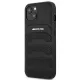 AMG AMHCP14MGSEBK iPhone 14 Plus 6,7 &quot;black / black hardcase Leather Debossed Lines