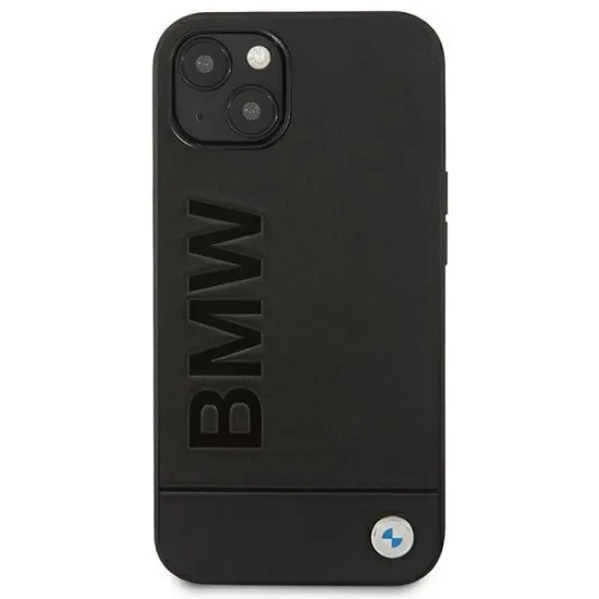 Hülle BMW BMHCP14MSLLBK iPhone 14 Plus 6,7 &quot;schwarz / schwarz Lederstempel