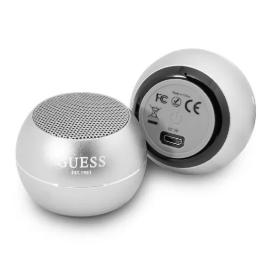 Guess Bluetooth speaker GUWSALGEG Speaker mini gray / gray