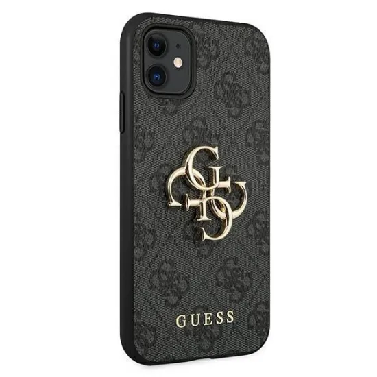 Guess case for iPhone 11 / XR 4G Big Metal Logo series - gray