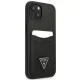 Guess GUHCP13SPSATPK iPhone 13 mini 5,4 &quot;black / black hardcase SaffianoTriangle Logo Cardslot