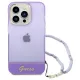 Guess GUHCP14XHGCOHU iPhone 14 Pro Max 6.7&quot; purple/purple hardcase Translucent Pearl Strap