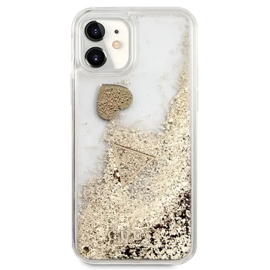 Guess GUOHCN61GLHFLGO iPhone 11 / Xr 6.1&quot; gold/gold hardcase Glitter Charms