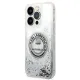 Karl Lagerfeld KLHCP14XLCRSGRS iPhone 14 Pro Max 6,7" Silber / Silber Hardcase Liquid Glitter RSG