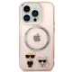 Karl Lagerfeld KLHMP14LHKCP iPhone 14 Pro 6.1&quot; Hardcase pink/pink Karl &amp; Choupette Aluminium Magsafe