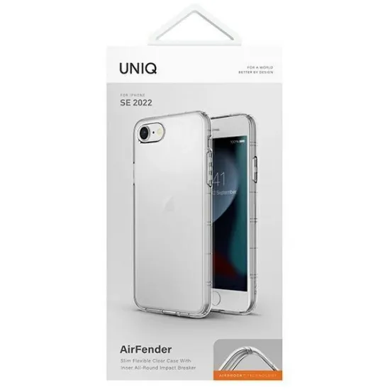 UNIQ etui Air Fender iPhone SE 2022 / SE 2020 /7/8 przezroczysty/clear