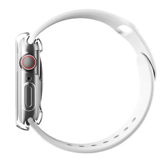 Uniq Garde case for Apple Watch 7/8/9/SE2 41mm. transparent/clear