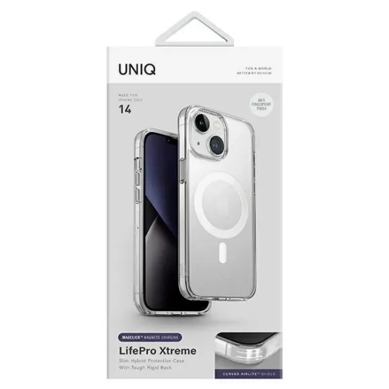 Uniq case LifePro Xtreme iPhone 14 6.1 &quot;Magclick Charging transparent / frost clear