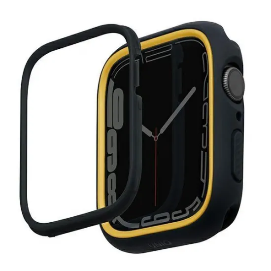 Uniq case Moduo Apple Watch Series 4/5/6/7/8/9/SE/SE2 44/45mm black-mustard/midnight-mustard