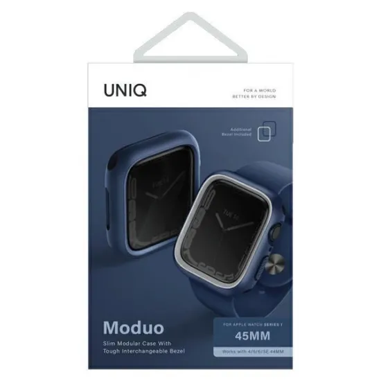 Uniq Moduo case for Apple Watch 4/5/6/7/8/9/SE/SE2 44/45mm blue-gray/blue-gray