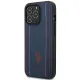 US Polo USHCP14LPFAV iPhone 14 Pro 6.1&quot; navy/navy blue Leather Stitch