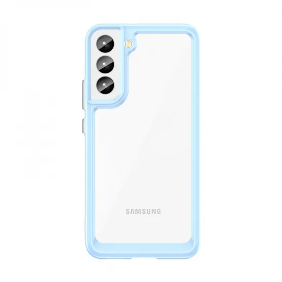 Outer Space Case for Samsung Galaxy S23 cover with a flexible frame blue