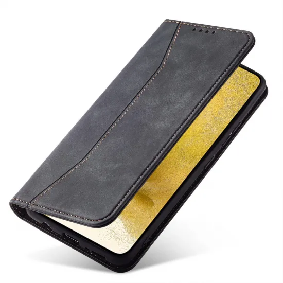 Magnet Fancy Case für Samsung Galaxy S23+ Flip Cover Wallet Stand schwarz