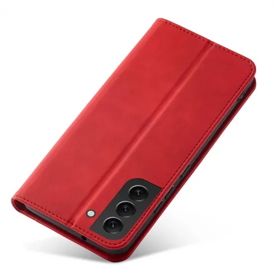 Magnet Fancy Case für Samsung Galaxy S23+ Flip Cover Wallet Stand rot