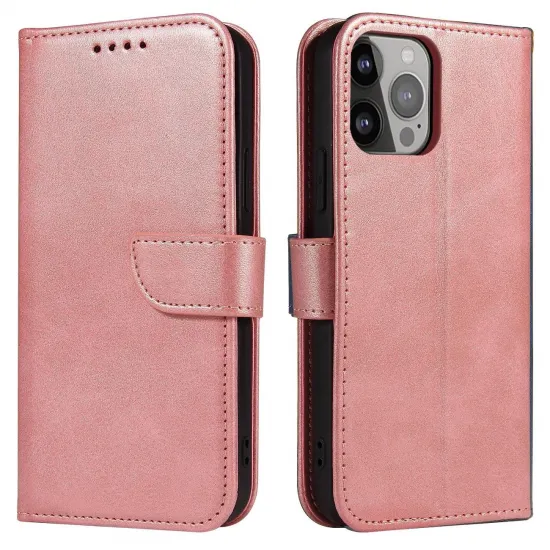 Magnet Case Hülle für Samsung Galaxy S23+ Flip Cover Wallet Stand Pink