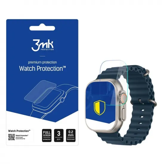 Apple Watch Ultra/Ultra 2 - 3mk Watch Protection™ contre FlexibleGlass Lite