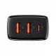 [AFTER RETURN] Baseus Compact quick charger 2x USB / USB Type C 30W 3A Power Delivery Quick Charge black (CCXJ-E01)