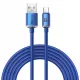 Baseus Crystal Shine Series cable USB cable for fast charging and data transfer USB Type A - USB Type C 100W 2m blue (CAJY000503)