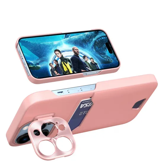 Leder Stand Case für Samsung Galaxy S23+ Card Wallet Cover mit Ständer Pink