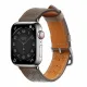 Strap Leather leather strap Apple Watch Ultra, SE, 9, 8, 7, 6, 5, 4, 3, 2, 1 (49, 45, 44, 42 mm) band bracelet dark brown