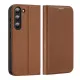 Dux Ducis Skin X2 case Samsung Galaxy S23 flip case wallet stand brown